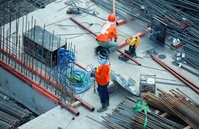 Builders at work