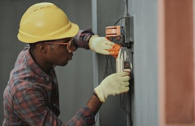 Electrician working