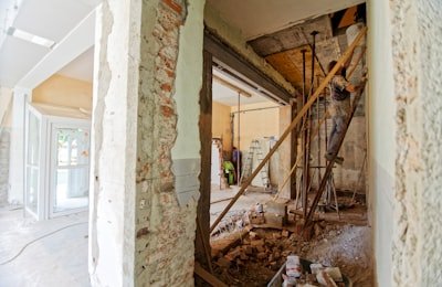 Plasterers at work